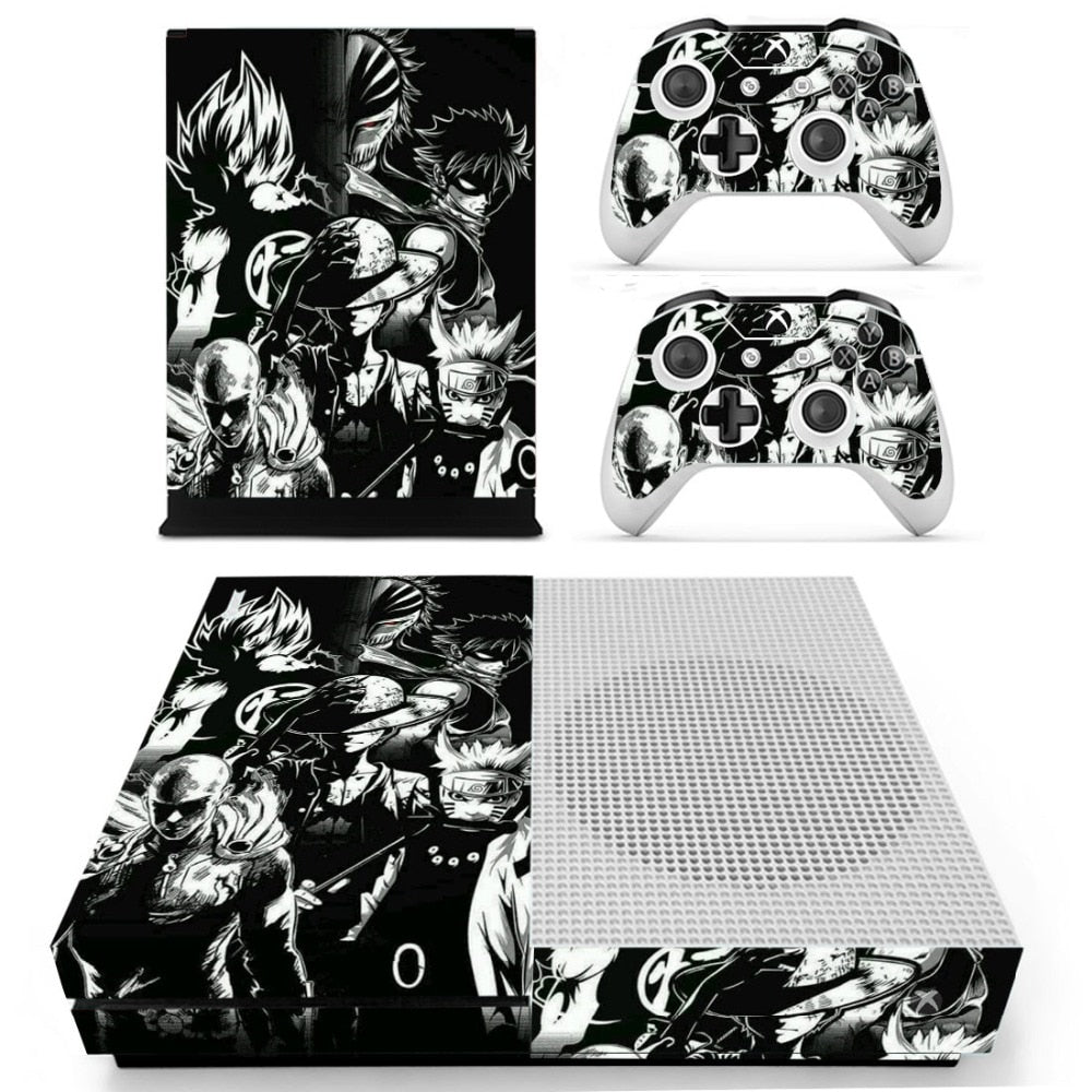 Skin Anime pour 2 manettes Xbox One S et sa console