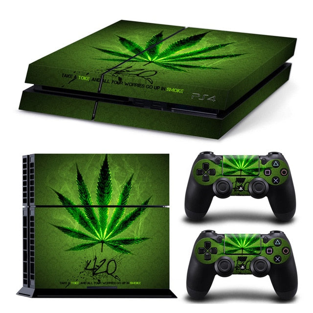 shazol - Skin weed pour 2 manettes et Playstation 4 - Shazol - 
