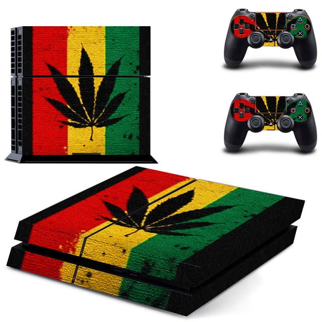 shazol - Skin weed pour 2 manettes et Playstation 4 - Shazol - 