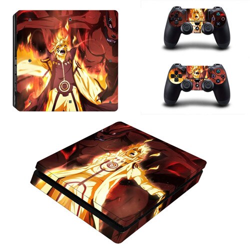 shazol - Skin Naruto & Minato pour 2 manettes et sa console Playstation 4 slim - Shazol - 