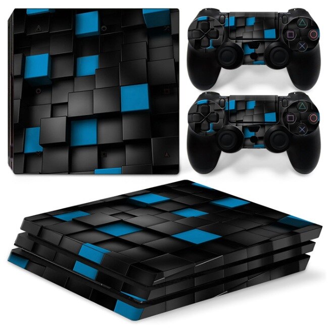 Skin illusion pour 2 manettes et sa console Playstation 4 pro