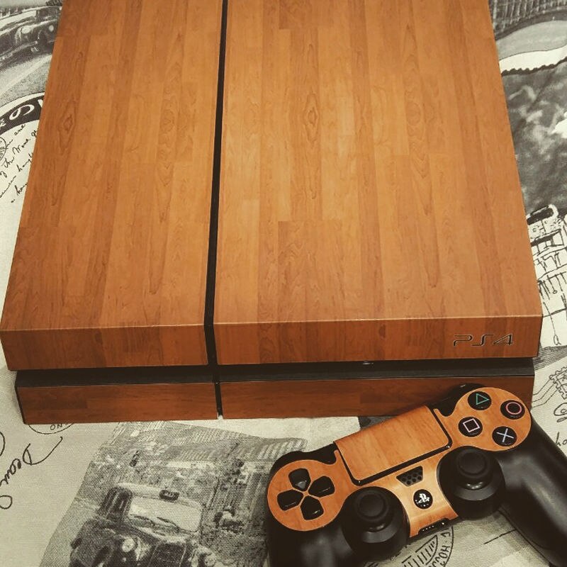 Sélection de skins Bois pour 2 manettes et Playstation 4