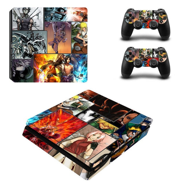 shazol - Différent skins Naruto pour 2 manettes et sa console Playstation 4 slim - Shazol - 