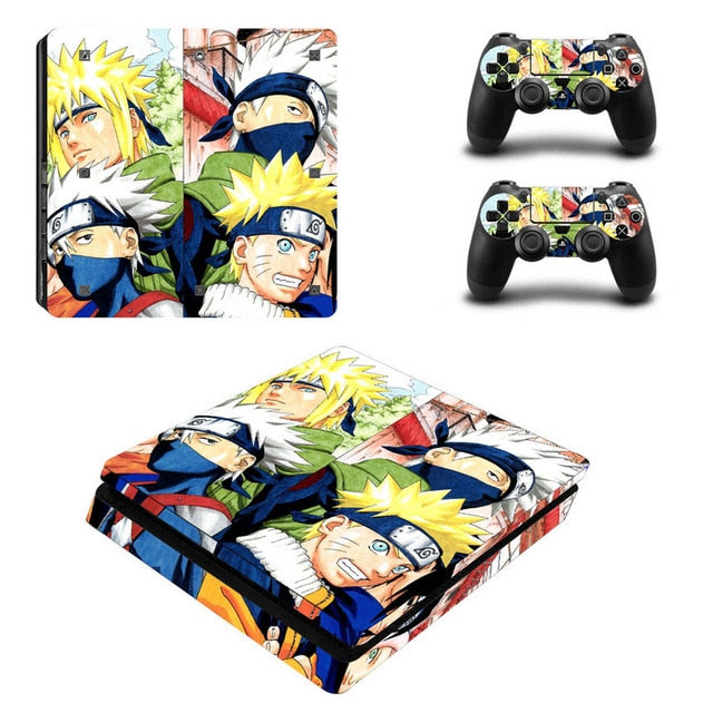 shazol - Différent skins Naruto pour 2 manettes et sa console Playstation 4 slim - Shazol - 