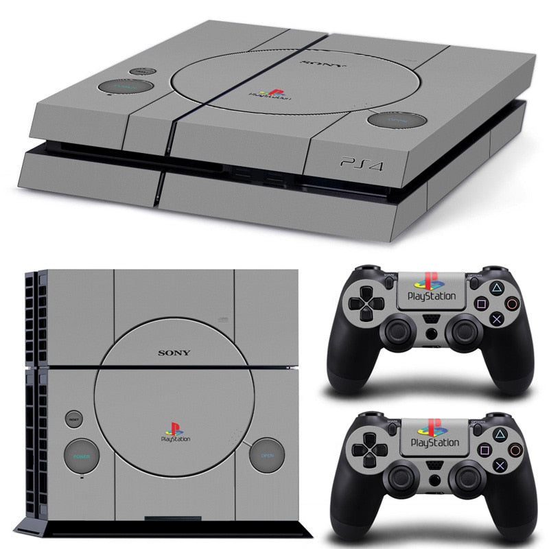 shazol - Skin playstation 1 pour 2 manettes et Playstation 4 - Shazol - 