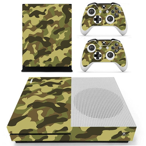 Différent skins Camouflage pour 2 manettes Xbox One S et sa console