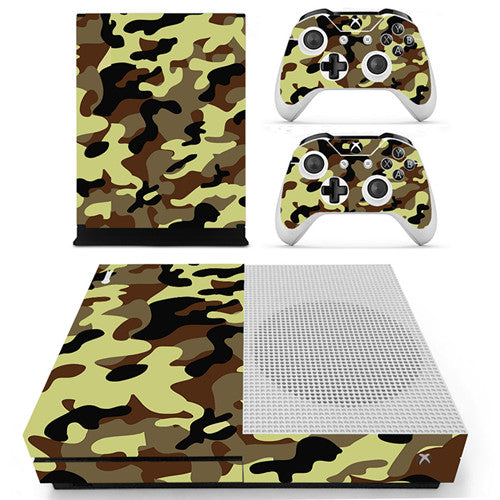 Différent skins Camouflage pour 2 manettes Xbox One S et sa console