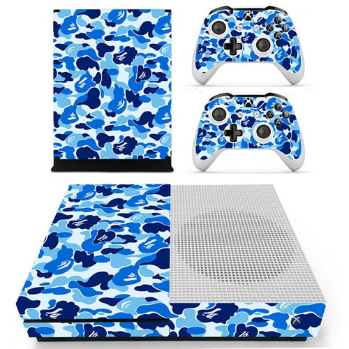 Différent skins Camouflage pour 2 manettes Xbox One S et sa console