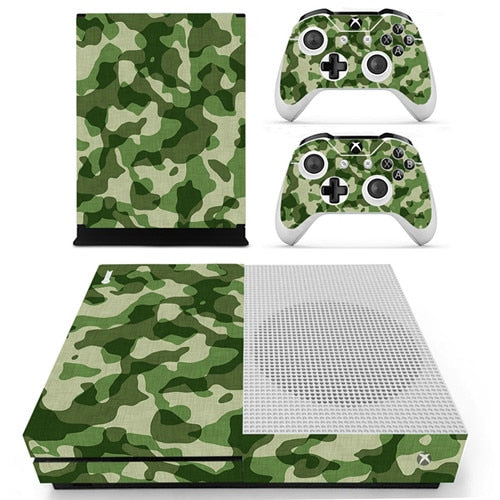 Différent skins Camouflage pour 2 manettes Xbox One S et sa console