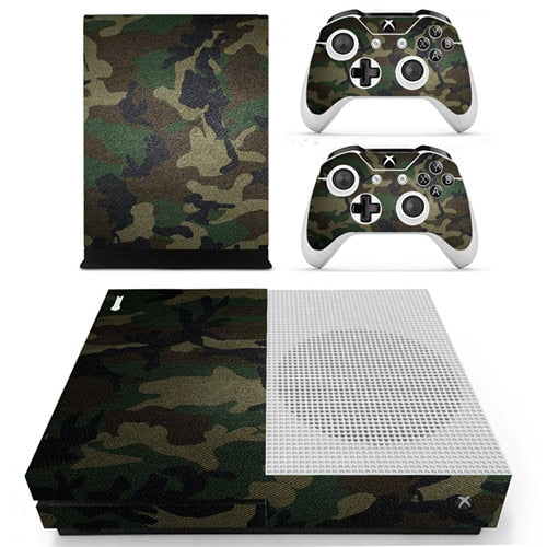 Différent skins Camouflage pour 2 manettes Xbox One S et sa console
