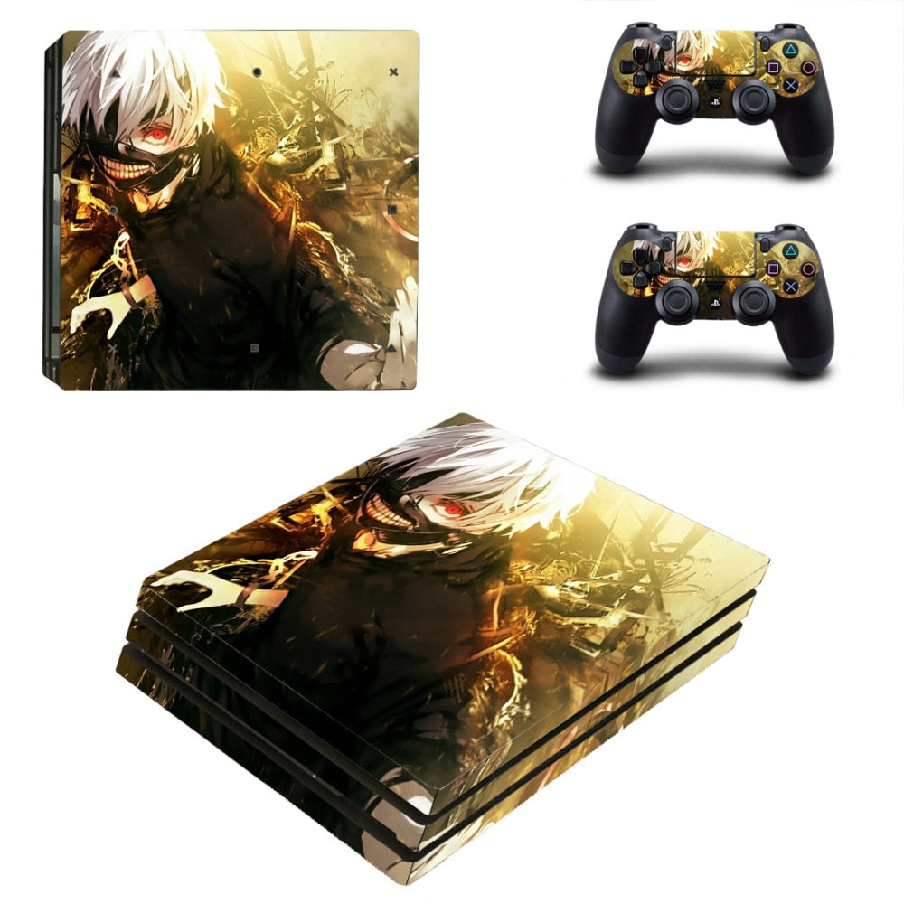 Sélection de skins Tokyo Ghoul pour 2 manettes et sa console Playstation 4 pro