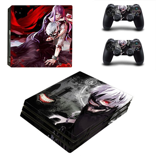 Sélection de skins Tokyo Ghoul pour 2 manettes et sa console Playstation 4 pro