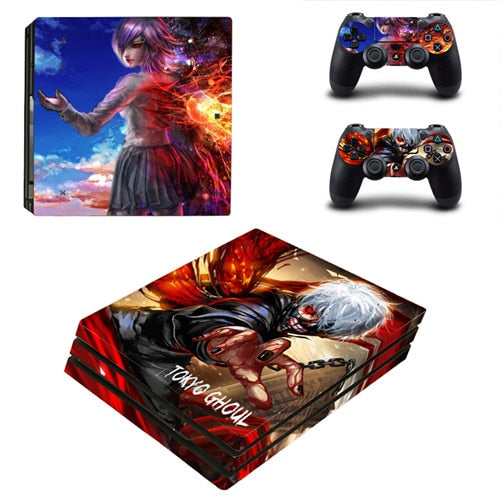 Sélection de skins Tokyo Ghoul pour 2 manettes et sa console Playstation 4 pro