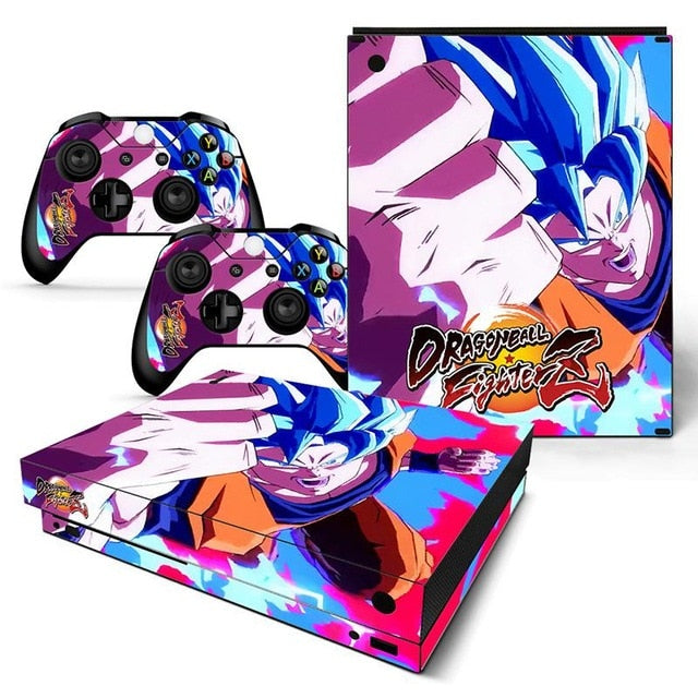 Différent skins Dragon Ball pour 2 manettes Xbox One X et sa console