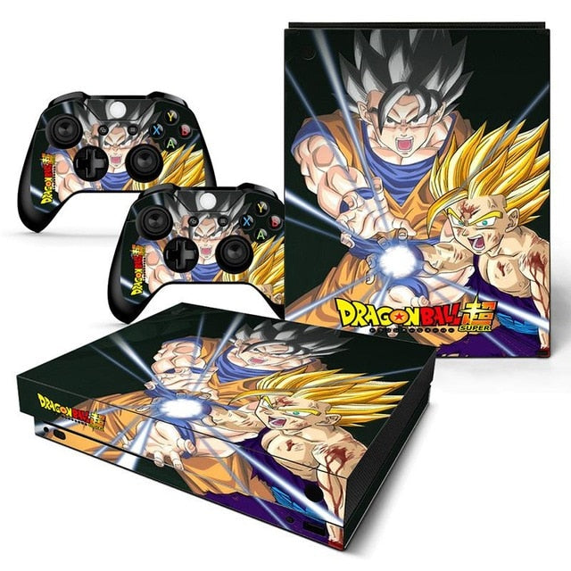 Différent skins Dragon Ball pour 2 manettes Xbox One X et sa console