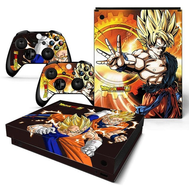Différent skins Dragon Ball pour 2 manettes Xbox One X et sa console