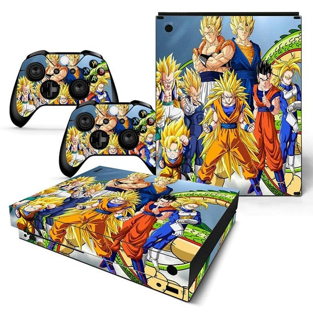 Différent skins Dragon Ball pour 2 manettes Xbox One X et sa console