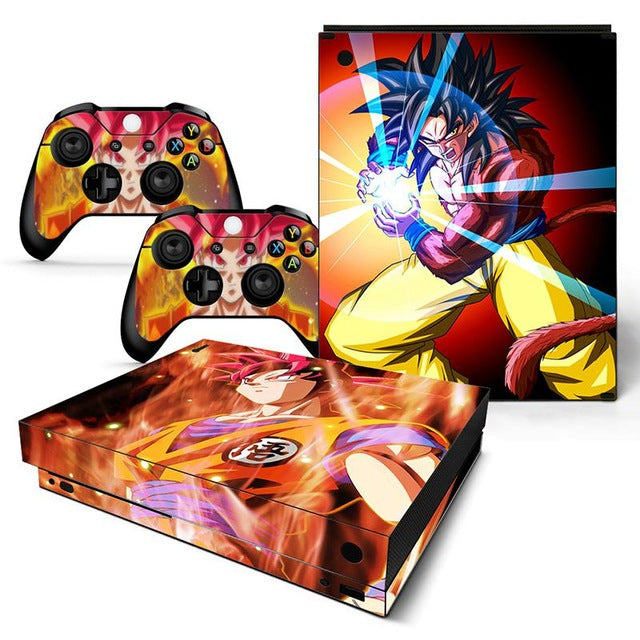Différent skins Dragon Ball pour 2 manettes Xbox One X et sa console