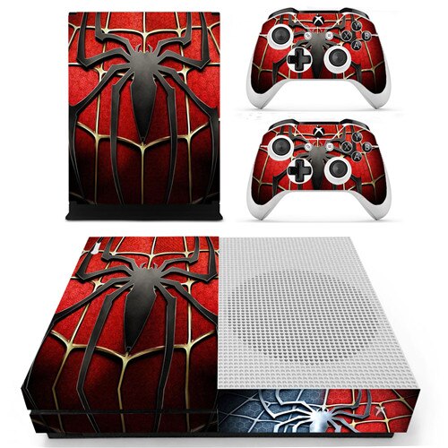 Différent skins Spiderman pour 2 manettes Xbox One S et sa console