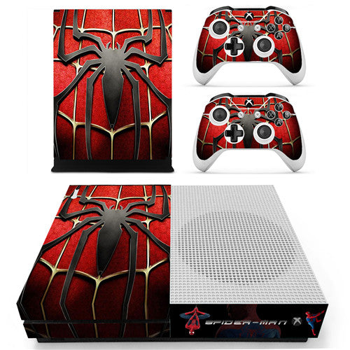 Différent skins Spiderman pour 2 manettes Xbox One S et sa console