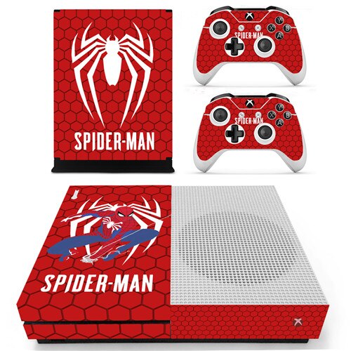 Différent skins Spiderman pour 2 manettes Xbox One S et sa console
