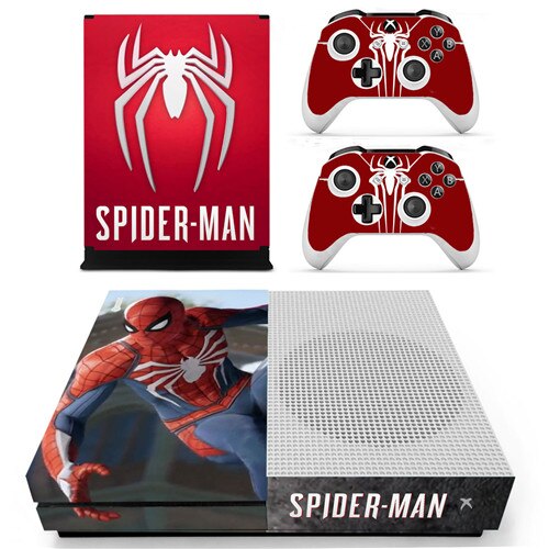 Différent skins Spiderman pour 2 manettes Xbox One S et sa console