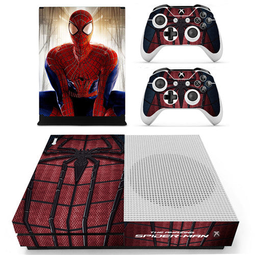 Différent skins Spiderman pour 2 manettes Xbox One S et sa console