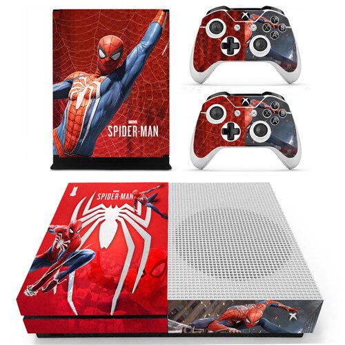 Différent skins Spiderman pour 2 manettes Xbox One S et sa console