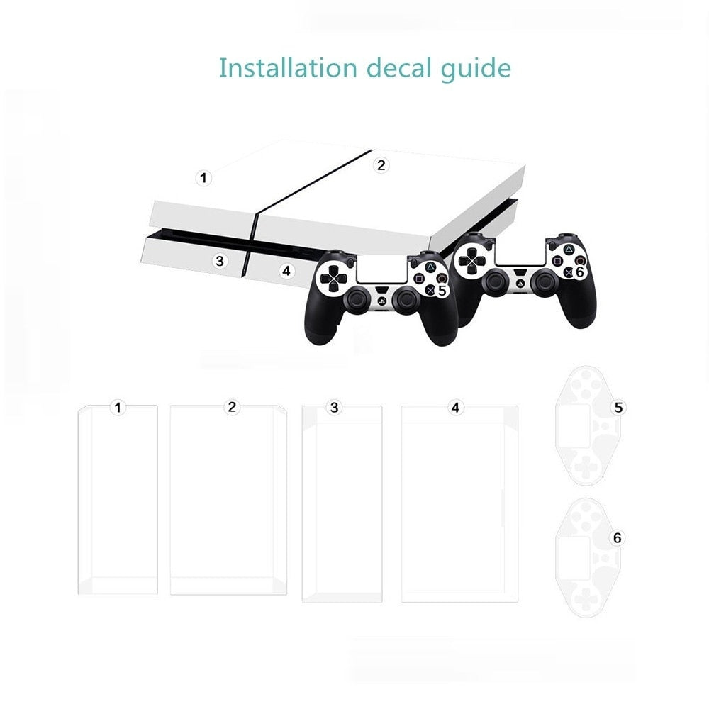 shazol - Skin feu bleu pour 2 manettes et Playstation 4 - Shazol - 