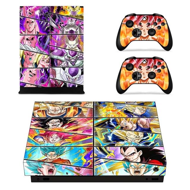 Sélection de skins Dragon Ball pour 2 manettes Xbox One X et sa console